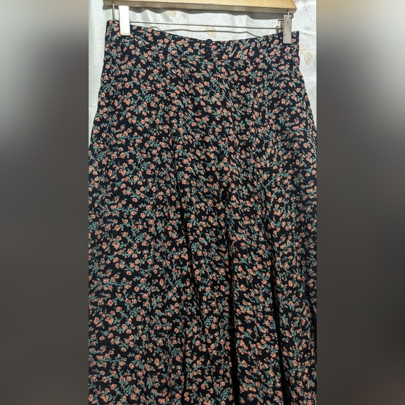 Vintage floral button down maxi dress SZ MED - Picture 4 of 8